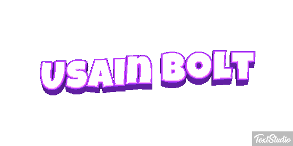 Usain Bolt Text effect