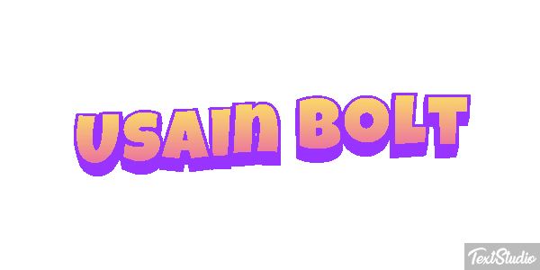 Usain Bolt Text effect