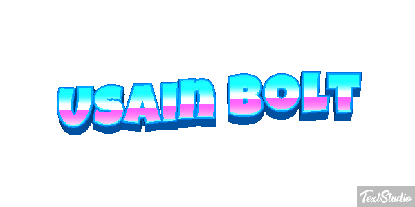 Usain Bolt Text effect