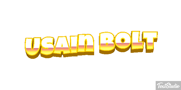 Usain Bolt Text effect