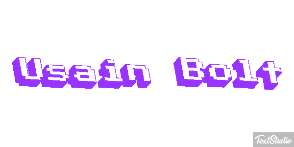Usain Bolt Text effect