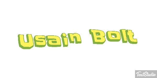 Usain Bolt Text effect