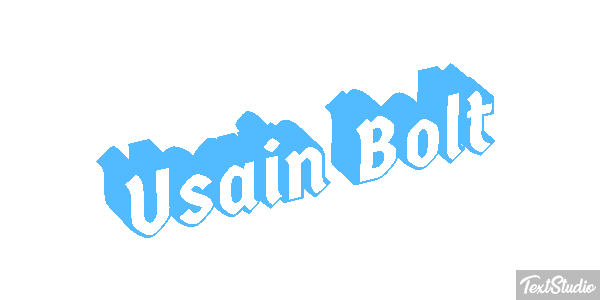 Usain Bolt Text effect