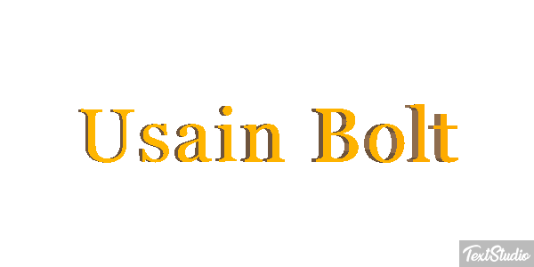 Usain Bolt Text effect