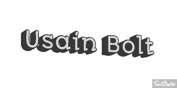 Usain Bolt Text effect