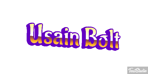 Usain Bolt Text effect