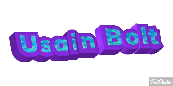 Usain Bolt Text effect