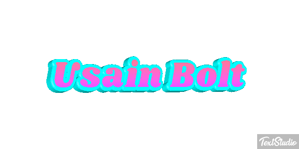 Usain Bolt Text effect