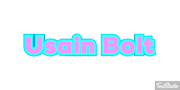 Usain Bolt Text effect