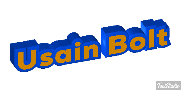Usain Bolt Text effect