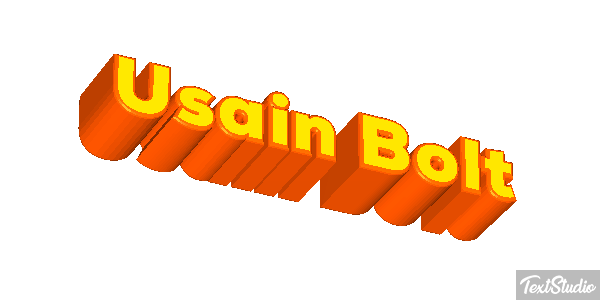 Usain Bolt Text effect