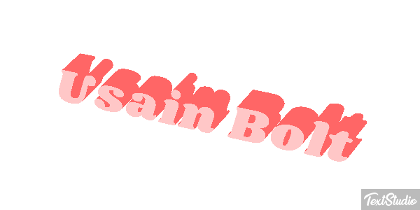 Usain Bolt Text effect