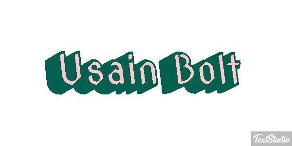 Usain Bolt Text effect