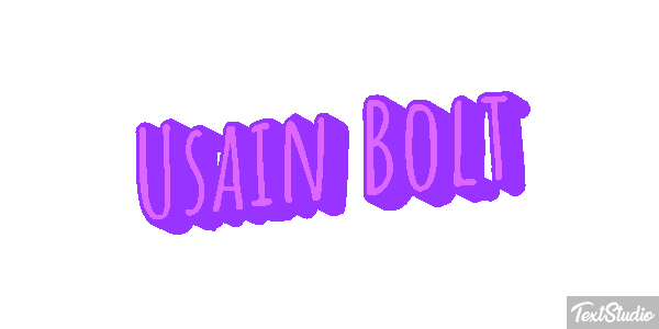 Usain Bolt Text effect