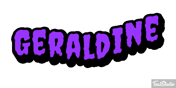 Géraldine Текстовый эффект