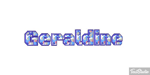 Géraldine Текстовый эффект