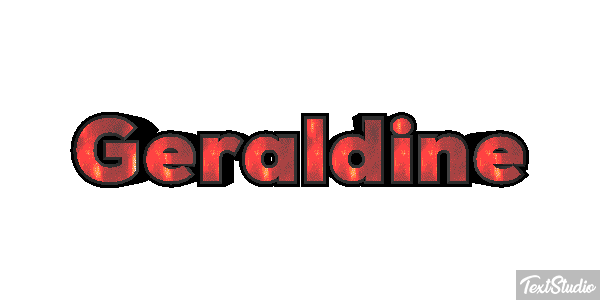 Géraldine Текстовый эффект