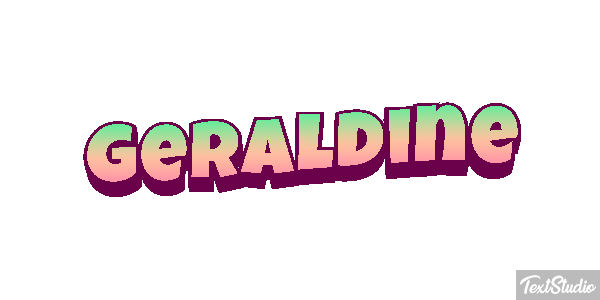Géraldine Текстовый эффект