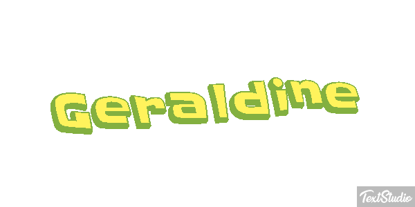 Géraldine Текстовый эффект