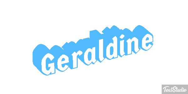 Géraldine Текстовый эффект