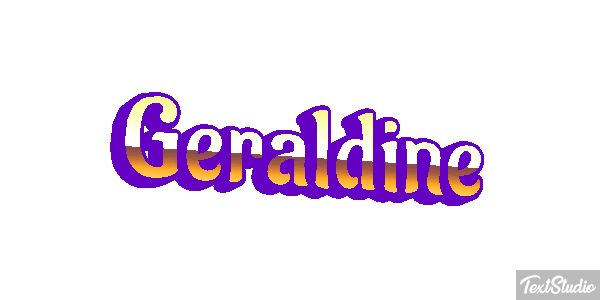 Géraldine Текстовый эффект