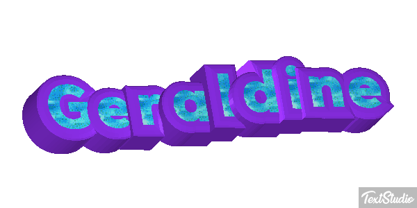 Géraldine Текстовый эффект