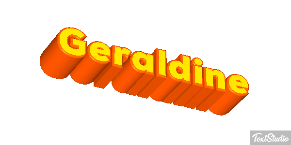 Géraldine Текстовый эффект