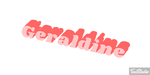 Géraldine Текстовый эффект