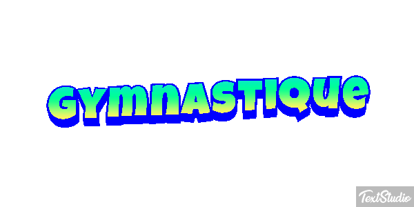 Gymnastique Text effect