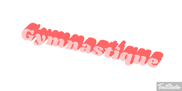 Gymnastique Text effect