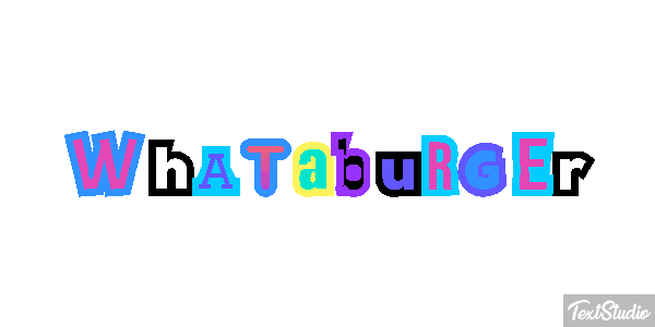 Whataburger Text effect