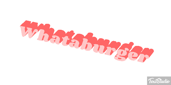 Whataburger Text effect