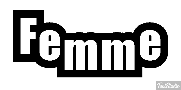 Femme Effet de texte