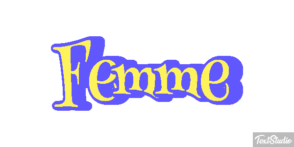Femme Effet de texte