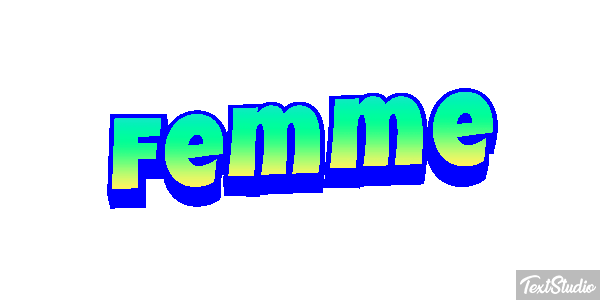 Femme Effet de texte