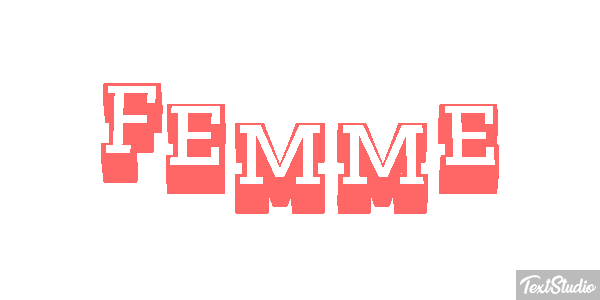Femme Effet de texte