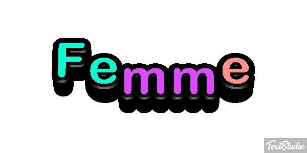 Femme Effet de texte
