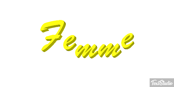 Femme Effet de texte