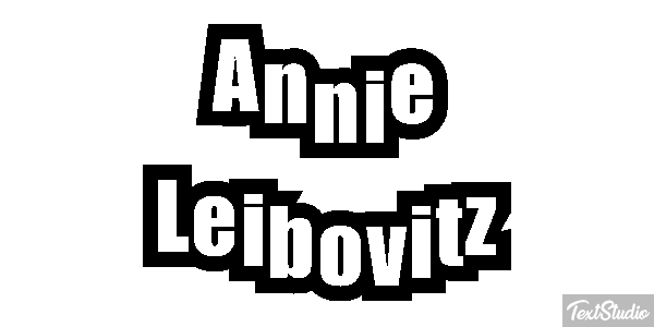 Annie Leibovitz Text effect