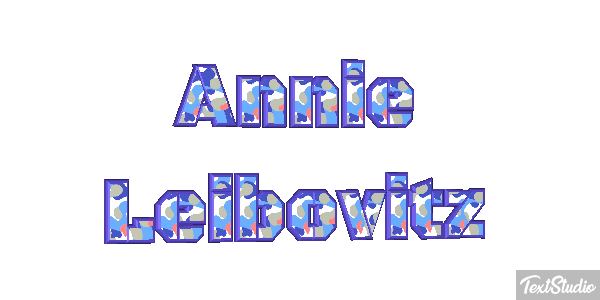 Annie Leibovitz Text effect