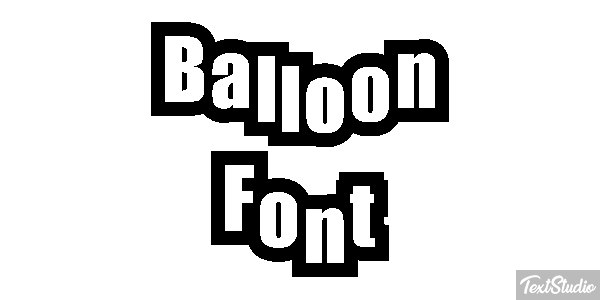 Balloon Font Efekt tekstowy