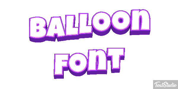 Balloon Font Efekt tekstowy