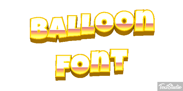 Balloon Font Efekt tekstowy
