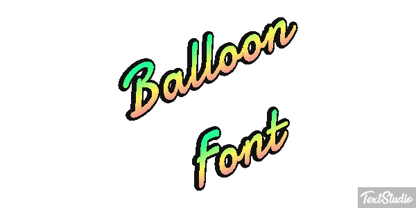Balloon Font Efekt tekstowy