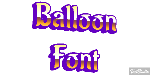Balloon Font Efekt tekstowy