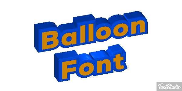 Balloon Font Efekt tekstowy