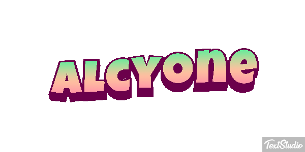 Alcyone Effetto testo