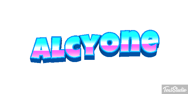 Alcyone Effetto testo
