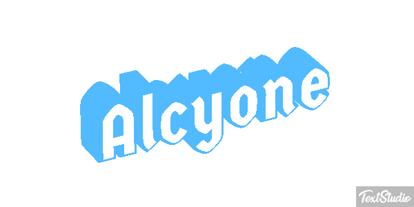 Alcyone Effetto testo