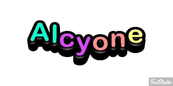 Alcyone Effetto testo